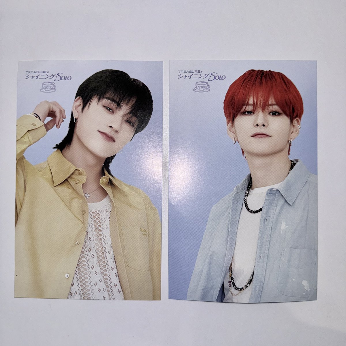 TREASURE ソロカフェグッズ 交換 ペンミ
ポストカード

【譲】 ヨシ・ハルト

【求】 ジェヒョク・アサヒ

福岡両日手渡し可能です❕
お気軽にリプ.DMお願いいたします🥲🎀

#treasure #treasure交換
#treasureグッズ #ソロカフェ #ジェヒョク #アサヒ