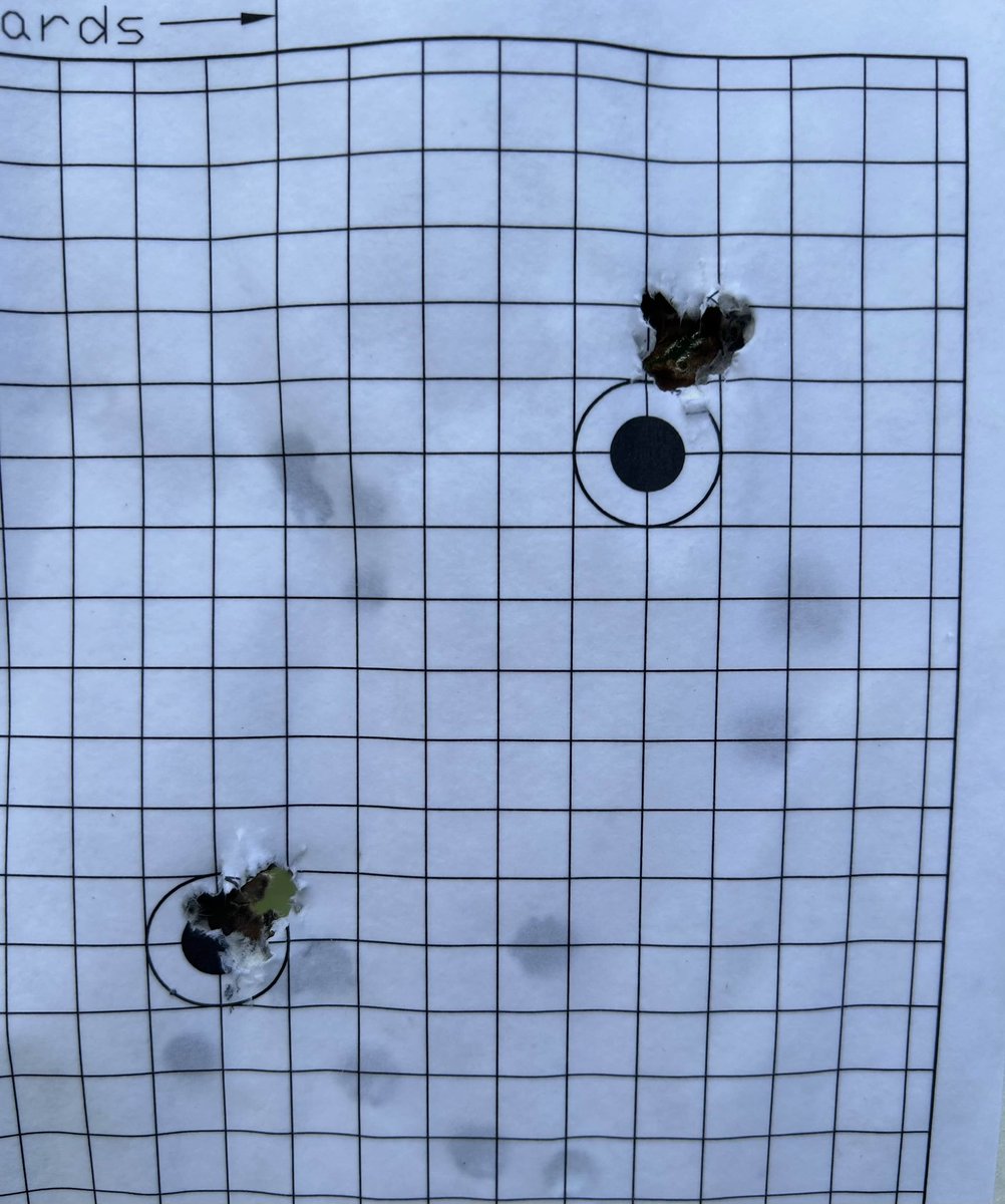 reloadingallday's tweet photo. 🎯Four-20 round groups from one our students with the RAD load development method. .223 bolt gun using 77 SMK’s &amp; 80 SMK’s. https://t.co/CSDVtR3Xqs