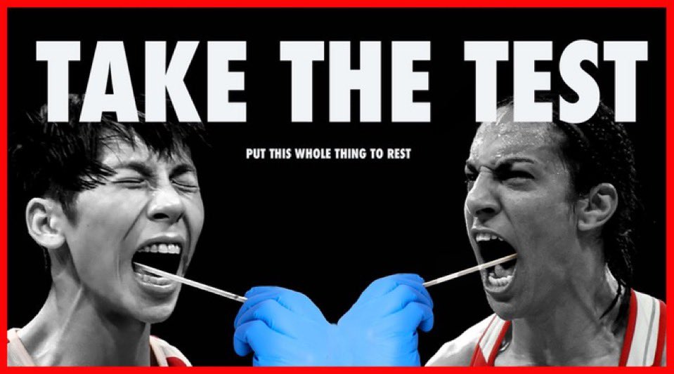 CoachCaroline's tweet photo. BEWIJS DAT JE VROUW BENT!
Stop de #genderdoping!
Mannen slaan 160% harder dan vrouwen. Hun armen zijn langer. Vrouwen maken geen kans.
Beide XY boksers staan in de finale van hun gewichtsklasse.
DISKWALIFICEER ZE NU!
#NoMenInWomensSports
#Olympics https://t.co/fjhSLwYE1c