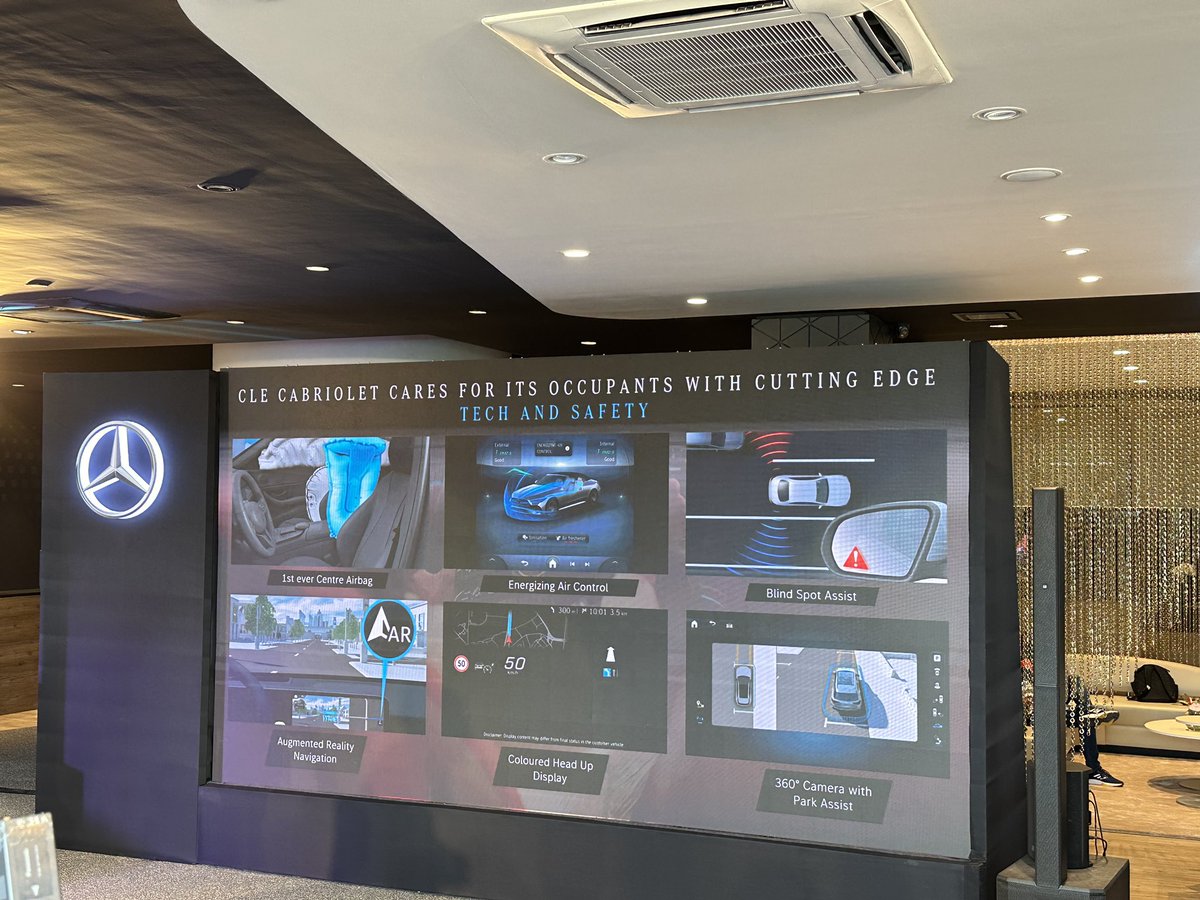 AUTOTODAYMAG's tweet photo. Mercedes-Benz has launched the CLE Cabriolet for a price of Rs 1.10 crore (ex-showroom). It gets 8 colour options and three interior trim options, which are customisable.
#Mercedes #MercedesAMG #MercedesBenz #CLECabriolet #AMGGLC43 https://t.co/5qc4QYZ6o7