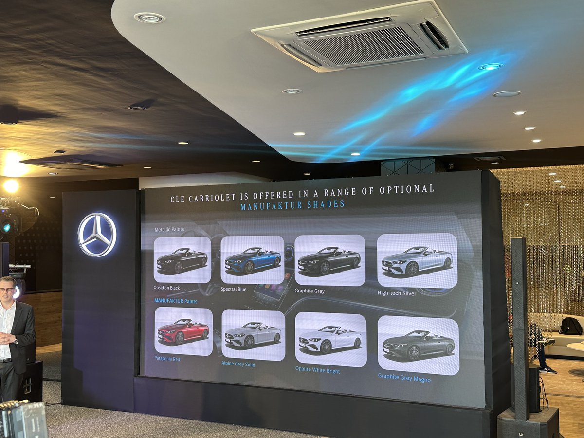 AUTOTODAYMAG's tweet photo. Mercedes-Benz has launched the CLE Cabriolet for a price of Rs 1.10 crore (ex-showroom). It gets 8 colour options and three interior trim options, which are customisable.
#Mercedes #MercedesAMG #MercedesBenz #CLECabriolet #AMGGLC43 https://t.co/5qc4QYZ6o7