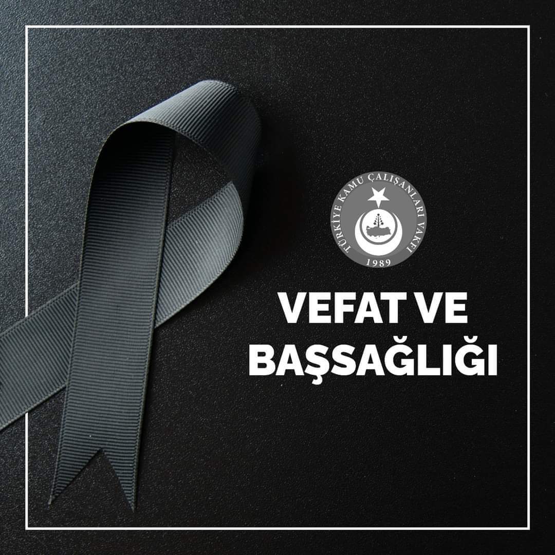 Türkav Malatya il Başkan yardımcımız Mehmet Özgür Çiçek 'in babaannesi  İsmihan ÇİÇEK Hakka yürümüştür. Cenazesi ikindi namazına müteakip Hekimhan ilçesi Girmana mah Yenice Küme evleri mezarlığına defin olacaktır. Merhumeye Allah dan rahmet ailesine başsağlığı dileriz.