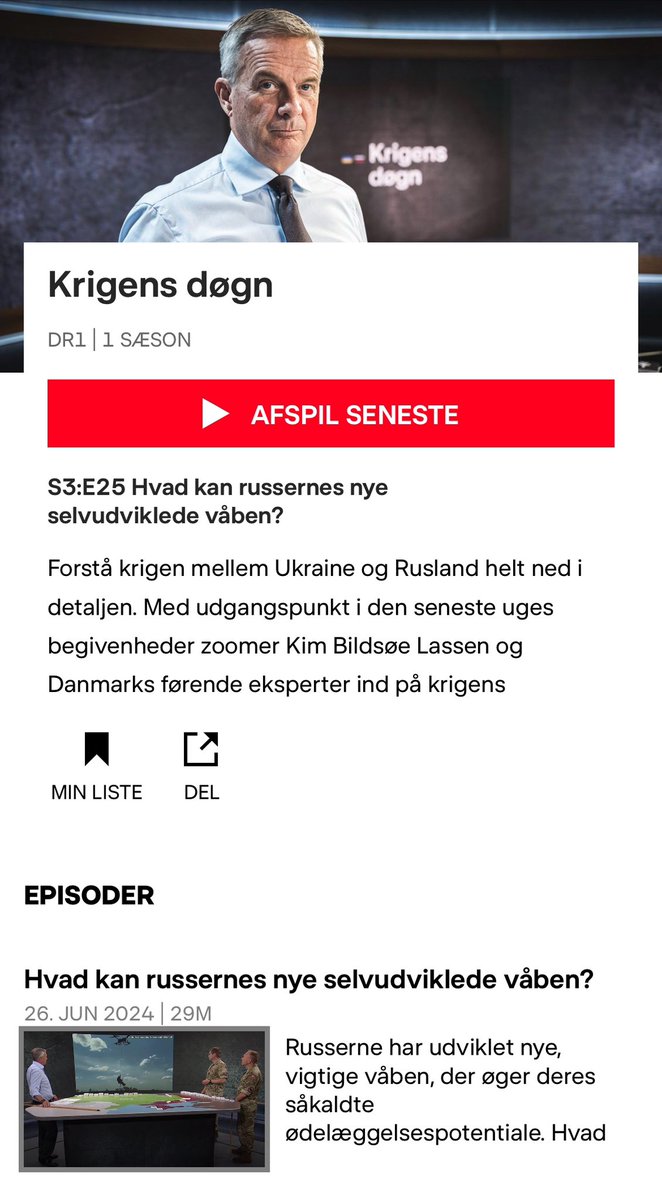 Er det snart tid til Krigens Døgn kommer tilbage fra sommerferie <a href="/kimbildsoe/">Kim Bildsøe Lassen</a> ?
Seneste afsnit er fra 26. juni, og der sker mildt sagt ting og sager på fronten i disse dage. Kan man evt. bruge en anden vært?