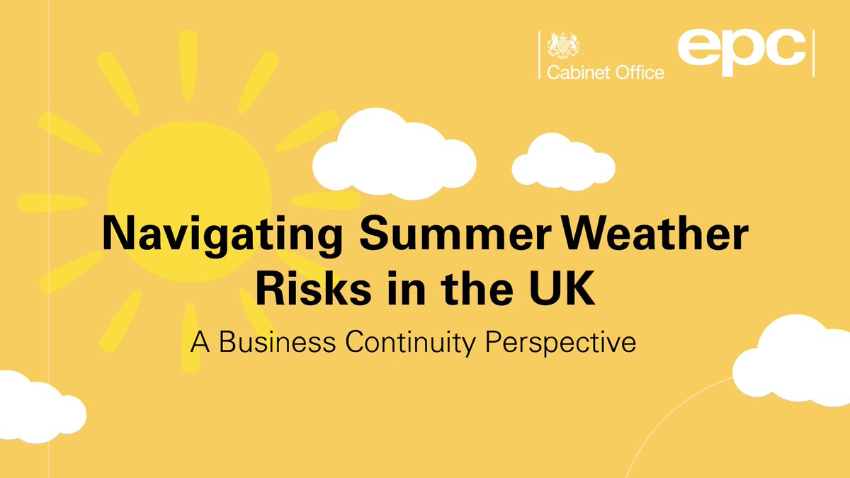 How equipped is your organisation for severe summer weather risks?

Click over to our LinkedIn Page to read our quick guide, written by Bhavick Valand Resilience Capability Lead and Business Continuity Specialist, to planning for summer disruptions...

linkedin.com/company/173006…