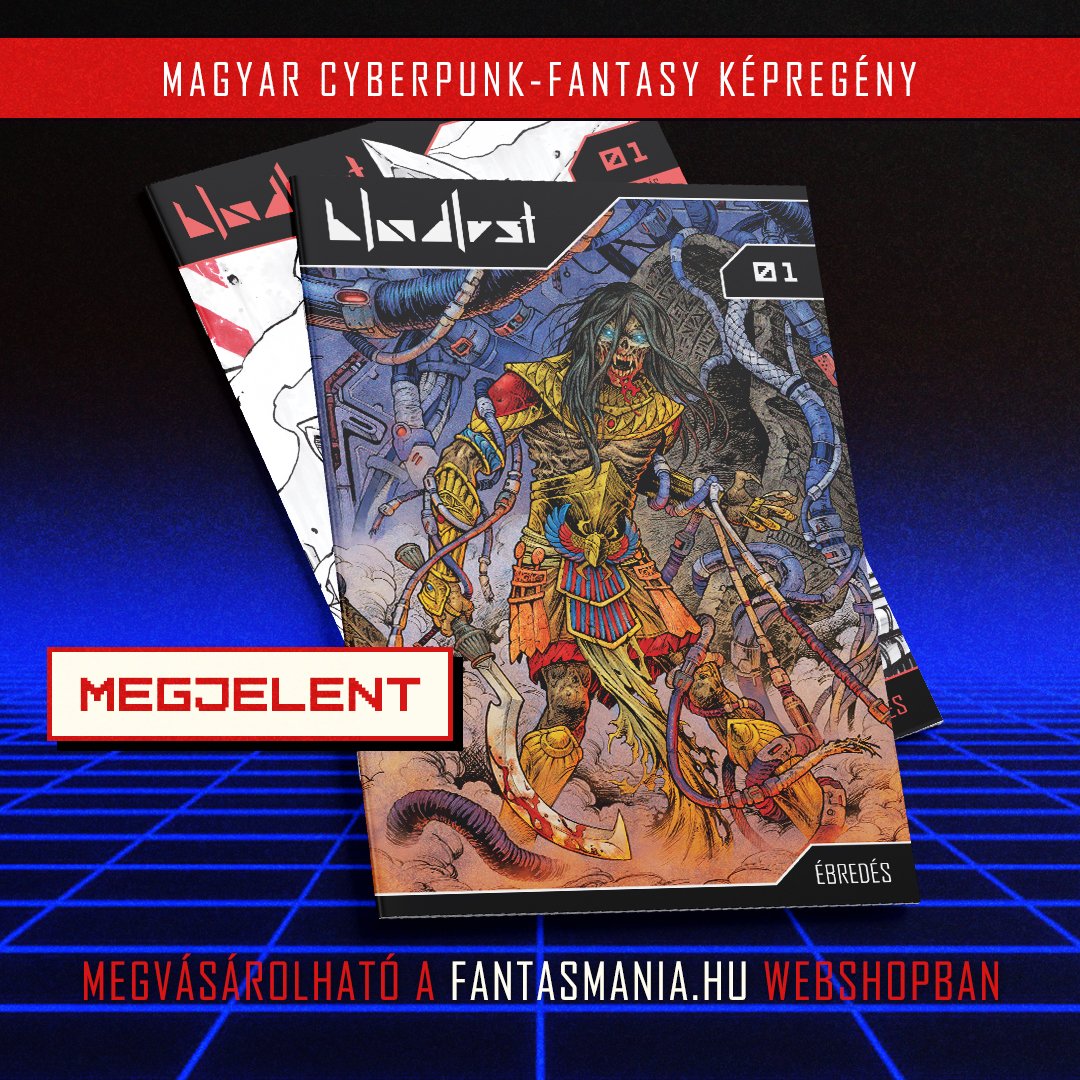 BloodlustComics's tweet photo. Megjelent a Bloodlust 1. számának második, bővített kiadása, ezúttal egy vadonatúj normál és egy limitált borítóvariánssal is. 🦾

Keressétek a Fantasmania.hu-n és a képregényes rendezvényeken:
🛒 https://t.co/0wRaetrMYW

#képregény #cyberpunk #magyarképregény #bloodlust https://t.co/rYLFLKKGs1