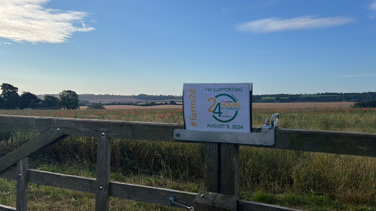 A glorious start to the #Farm24 day here <a href="/southormsby/">South Ormsby Estate</a> up on the <a href="/LincsWoldsNL/">Lincs Wolds National Landscape</a> <a href="/Morrisons/">Morrisons</a> <a href="/FarmersGuardian/">Farmers Guardian</a> 🌾🐑🐓🦃🐄🚜🇬🇧
