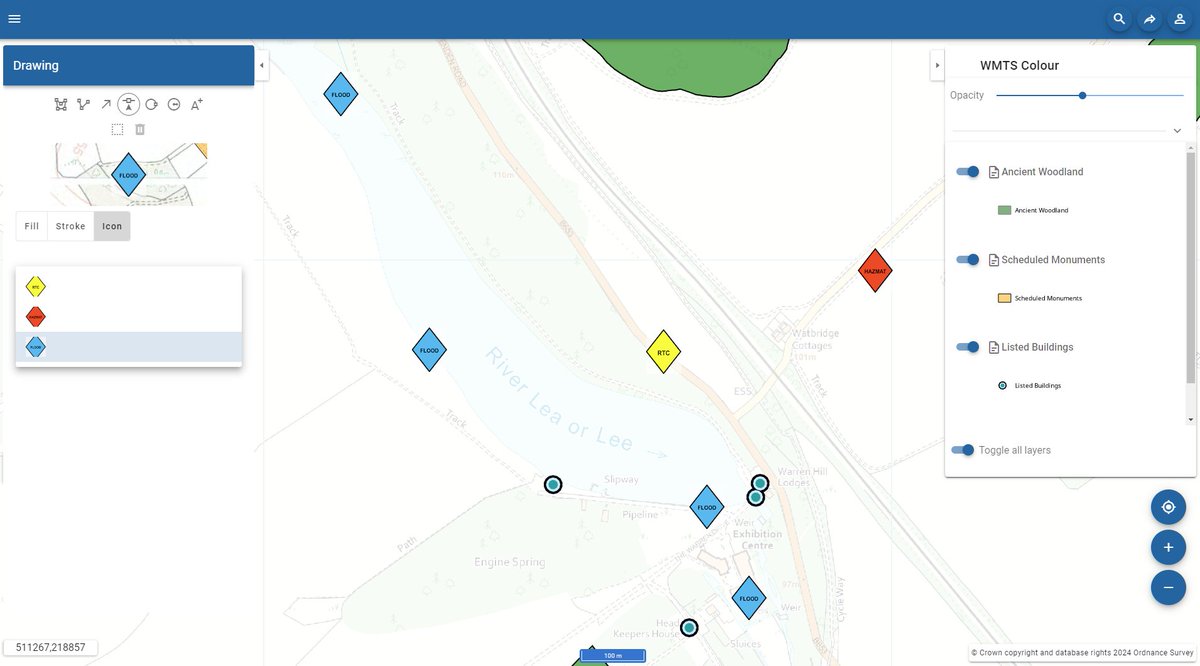 cadcorp's tweet image. Create more customised maps in the latest version of @Cadcorp #SISWebMap. The user experience has been extended to allow the upload of point icons, repositioning of legends, and text fields are editable within the print template - bit.ly/3ycwkdl - #GIS #Spatialinsight
