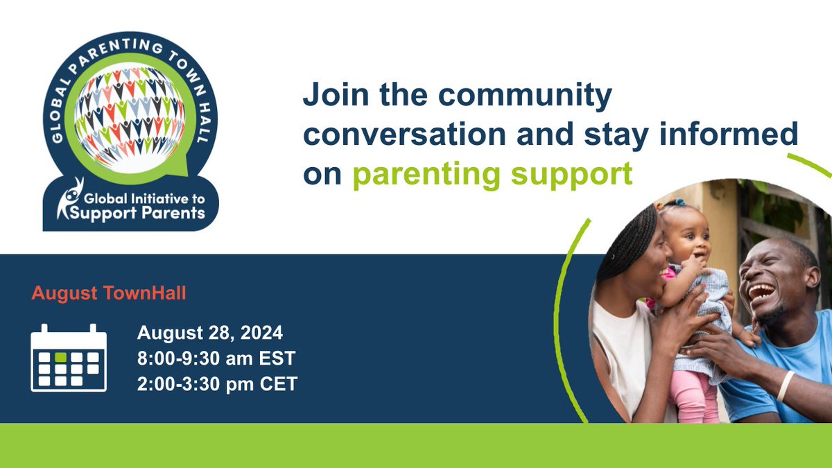 Join us for our August Townhall: Parenting in Crisis! 🚨 Learn about gender-transformative parenting, latest research, and real-life stories from the field. Let's support parents together. Register now: us02web.zoom.us/meeting/regist…
#Parenting
