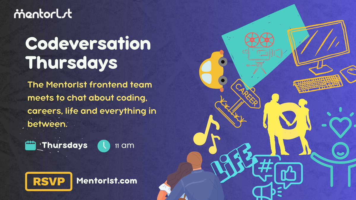 Mentorlst's tweet photo. To the #Codeversation members and visitors, we'll not be having a session today due to circumstances that could not be forseen.
Keep your IDEs open. Keep pushing pixels on Figma. We'll resume next week inshallah. https://t.co/SkviZTfEiD