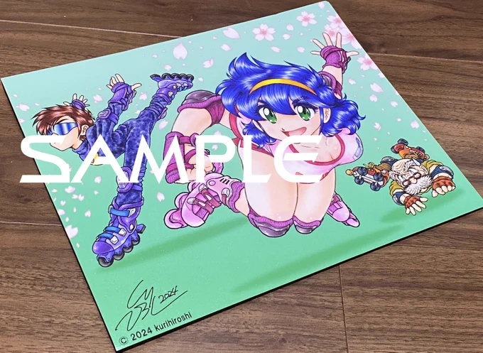 #夏コミケ #C104 の新作グッズ「'98ゲームショウ仕様マウスパッド(リドロー版)」が手元に届きました!1998年に行われたゲームショウで #ベーマガ 販促用グッズとして作られた幻のオリジナルマウスパッドを、同じデザインで新規に描き下ろして再現しました。 #AABM #ベーマガ #つぐ美 