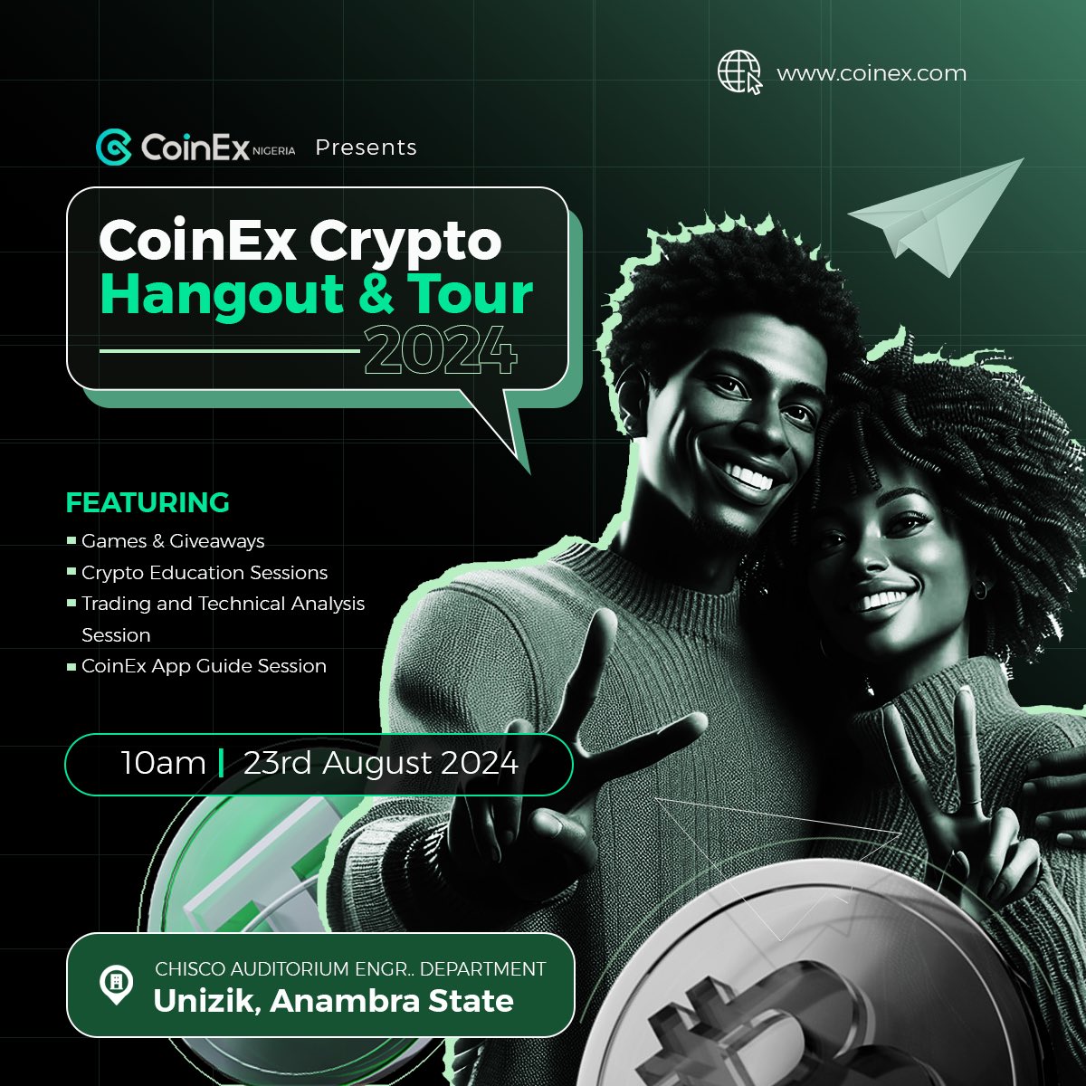 The power of growth lies in the amount of connections you make

Here in the crypto ecosystem, CoinEx has decided to connect individuals who share the same values, goals and ambition together in other to facilitate the growth of crypto enthusiasts in the western part of Nigeria