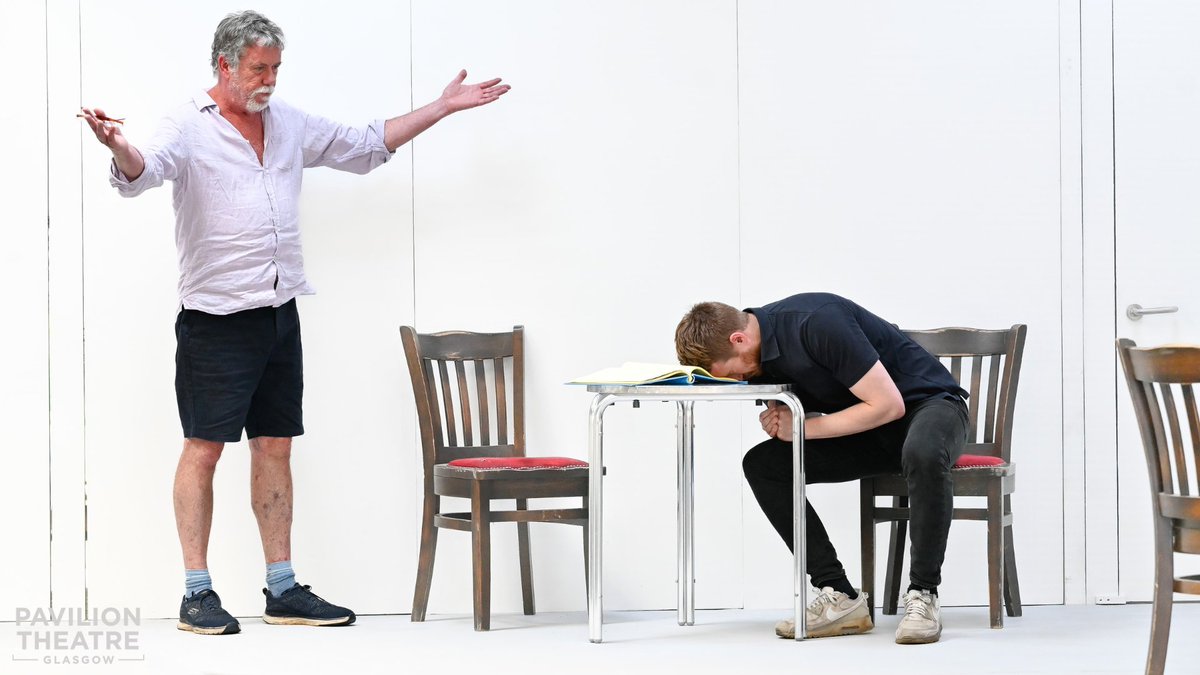 GlasgowPavilion's tweet image. 📣 Rehearsal shots are in for The Fifth Step!

Jack Lowden and Sean Gilder, stars of stage and screen, will be coming to Glasgow later this month - will we see you there?

📅: Wed 28 - Sat 31 Aug 2024
@NTSonline #FifthStep #JackLowden #SeanGilder