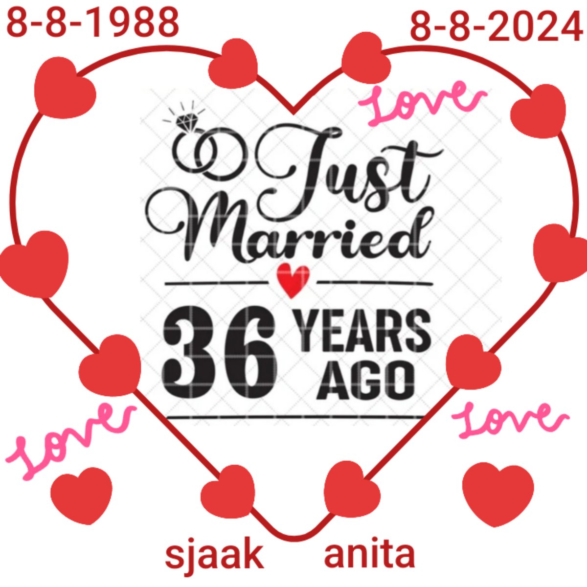 Mooi was die dag....
En nu plotsklaps zoveel jaar verder!!!