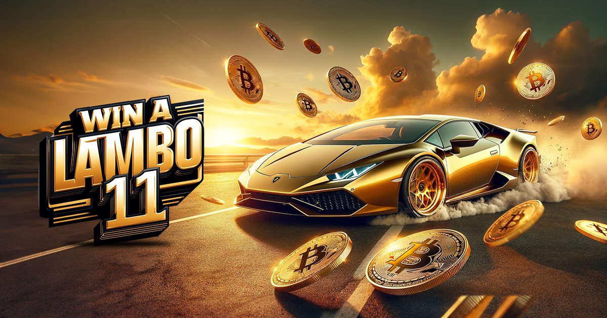 freebitco's tweet photo. [Win a Lambo Round 11] Win Big: #Lambo or $200K in BTC!

Participate now for the chance to #WinALambo or $200,000 in #BTC. Don't miss this GOLDEN opportunity – get your tickets today! 

Here's how:

1. Wager and Win: Engage in Multiply BTC/Betting and earn 1 Golden Ticket for every 0.005 BTC wagered. The more you wager, the more tickets you collect.

2. Buy Golden Ticket: Don't want to wait? Purchase Golden Tickets directly for 0.00025 BTC each.

3. Wheel of Fortune: Receive a Free Spin for the Wheel of Fortune with every promotional email from #FreeBitcoin.

🔒 Exclusive Premium Member Benefits: As a Premium Member, enjoy up to 16 Free Spins daily! Spin your way to success and win up to 50 Free Golden Tickets.