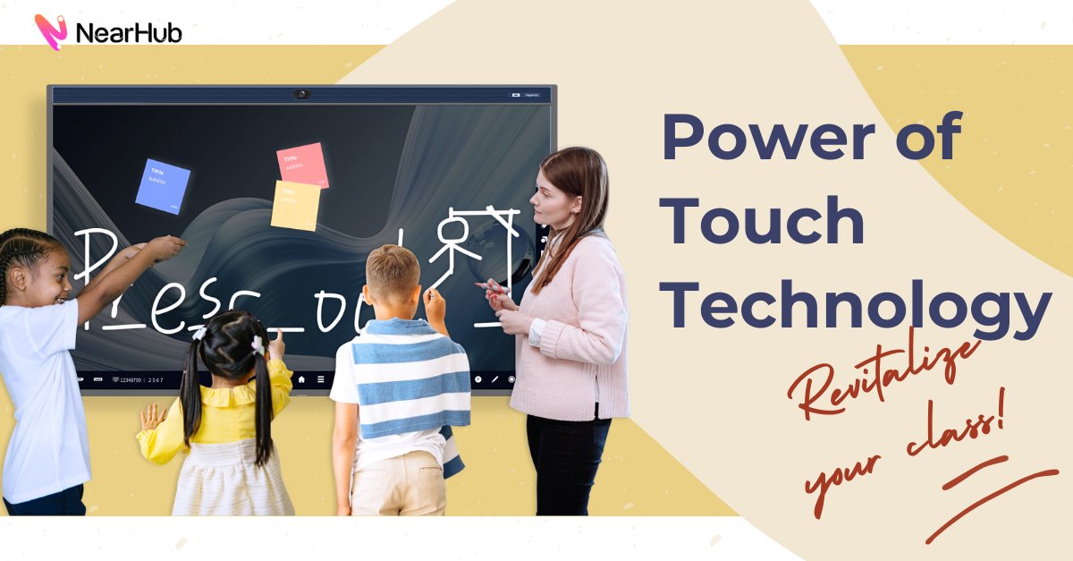 At #NearHub, we believe in the power of #TouchTechnology to bring new life into your class! Our #InteractiveWhireboards, featuring 20/40 touch points, allow up to four students to write and draw simultaneously with a passive stylus, promising more engaging and inclusive lessons.