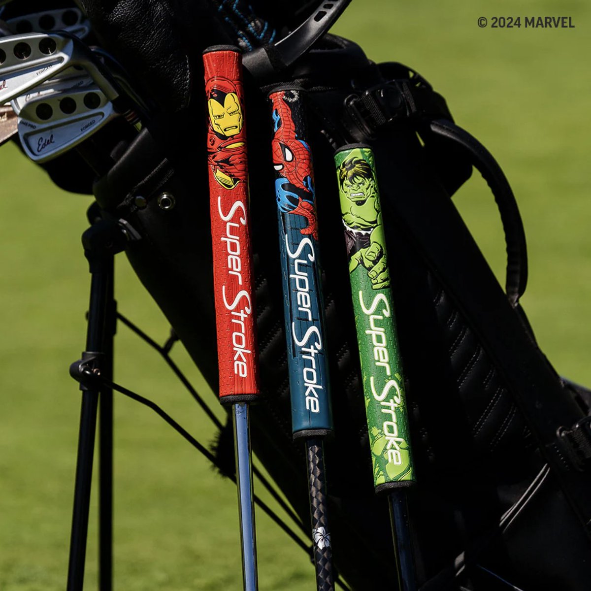 BrandFusionLtd's tweet image. Marvel Spiderman, Hulk &amp;amp; Iron Man Tour 2.0 putter grips now in stock #superstroke #hulk #ironman #spiderman #superstrokegrips