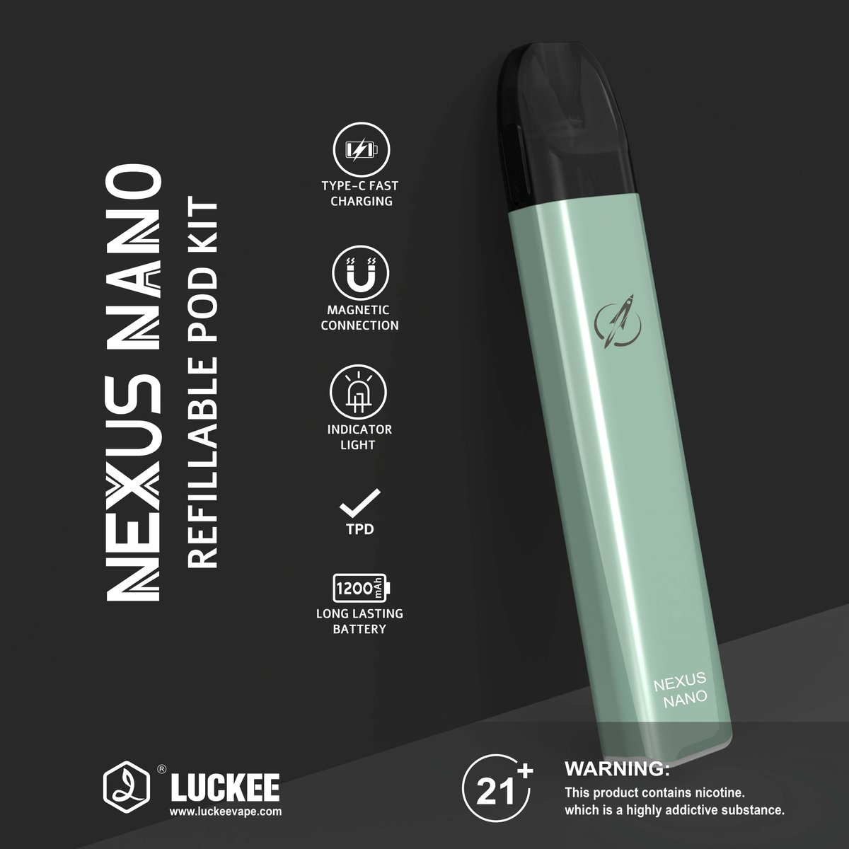 Luckeevape's tweet image. NEXUS NANO, exceptional quality, every puff is a pleasure.

#luckeevape #vapelove #vapefam #vapepod #refillablepod #vapecommunity #vapedaily