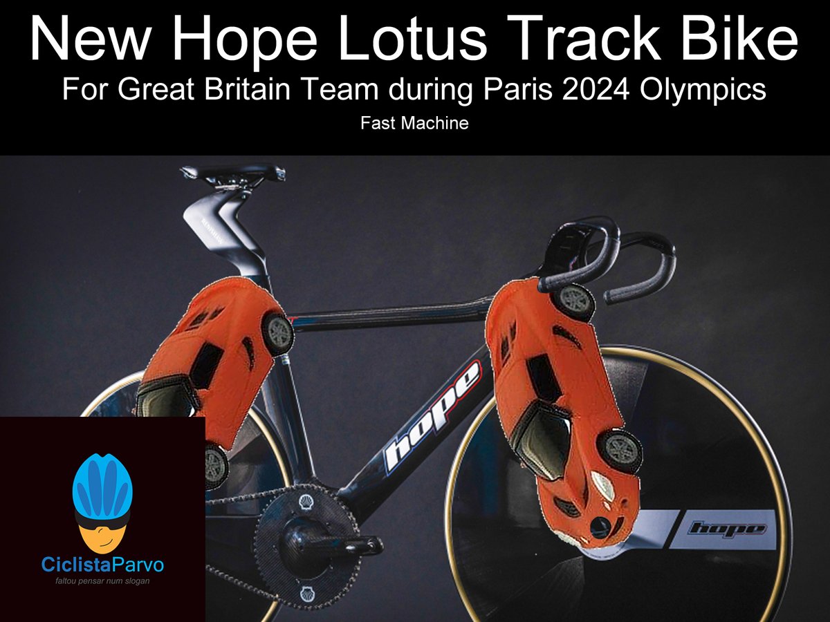 CiclistaParvo's tweet photo. New @Hopetech @lotuscars Track Bike
For Great Britain @BritishCycling Team during @Paris2024 @Olympics
Fast Machine
#humor #fun #ciclistaparvo #cycling #bikes #roadcycling #memes #cyclingmemes #ciclismo #bicicletas #olympicgames #paris2024 #lotuscars #hopelotus #trackbikes https://t.co/4KGcqtYeZL