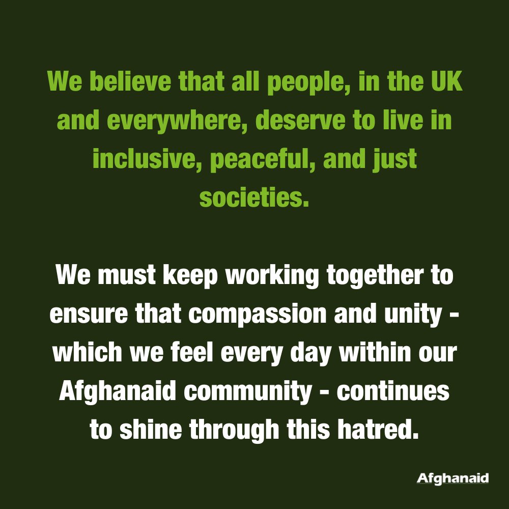 Let us stand in unity, now and always 💚