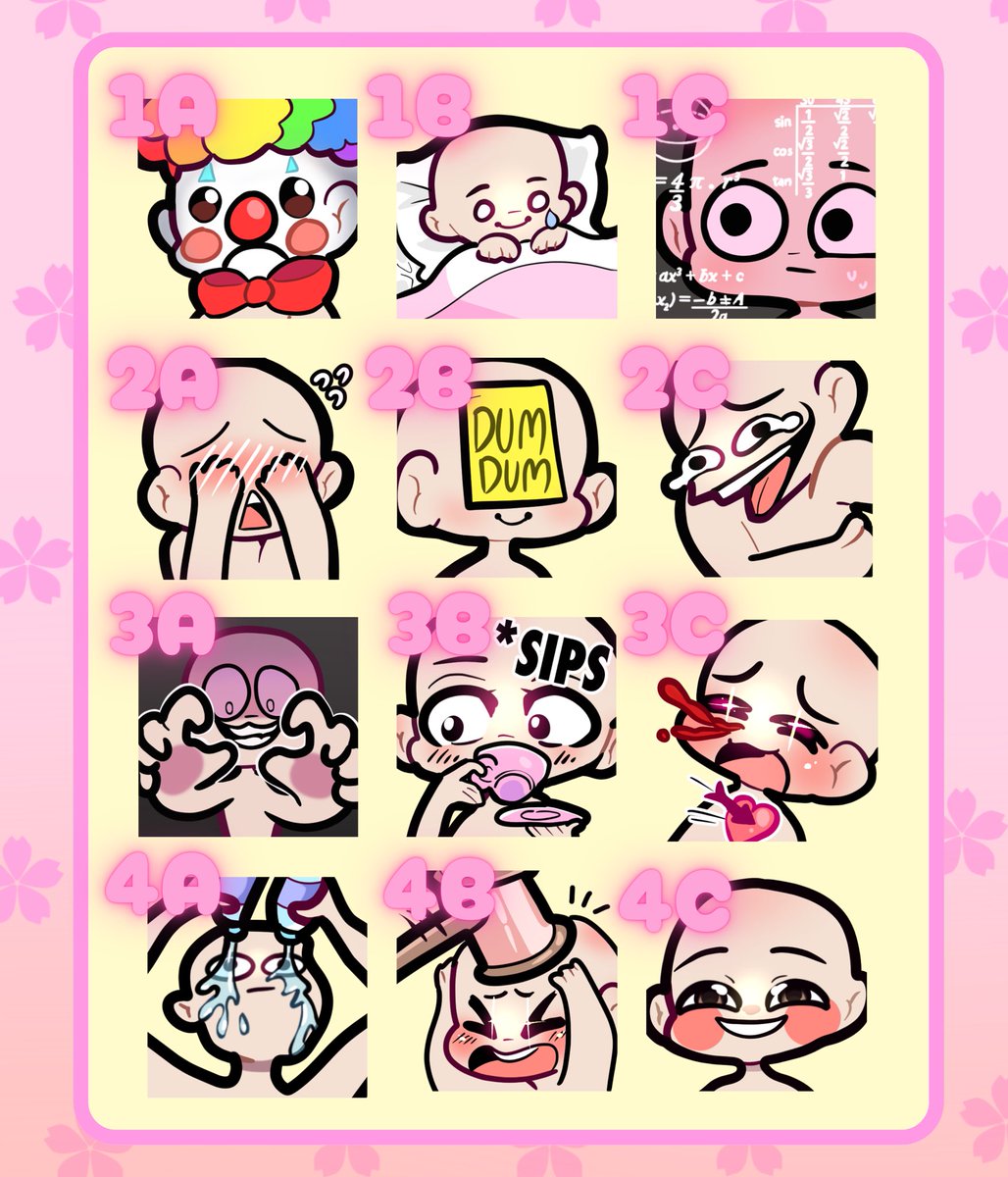 💖FREE ART ALERT💖
Thank you for the 800! As a thanks, I’ll be drawing your OCs as these silly YCH emotes! 

RULES:
🌸Follow me (I follow back art moots!)
🌸Repost
🌸Like
🌸Comment which emote and drop your model!

I’ll be drawing as much as I can! And sorry for reposting this