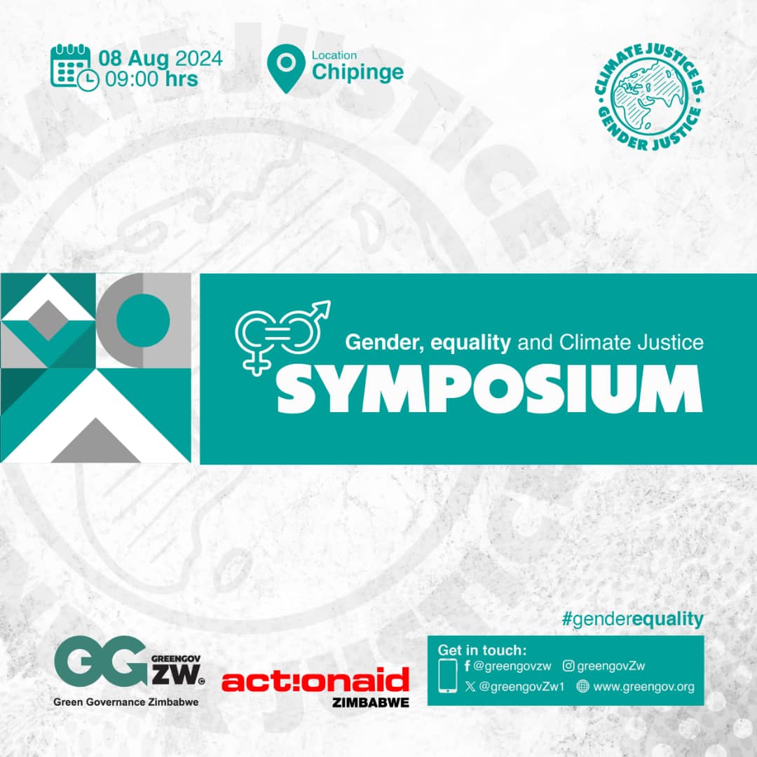 Green Governance Trust (@greengovzw1) on Twitter photo Today we are in Chipinge hosting a Gender, Equity and Climate Change Symposium. With support from <a href="/ActionAidZim/">ActionAid Zimbabwe</a> we will raise awareness & Influence the discourse on #climatechange, gender & social inclusion. @IMSouthernAfric
#ClimateJusticeIsGenderJustice
#WomenForClimateAction Today we are in Chipinge hosting a Gender, Equity and Climate Change Symposium. With support from <a href="/ActionAidZim/">ActionAid Zimbabwe</a> we will raise awareness & Influence the discourse on #climatechange, gender & social inclusion. @IMSouthernAfric
#ClimateJusticeIsGenderJustice
#WomenForClimateAction
