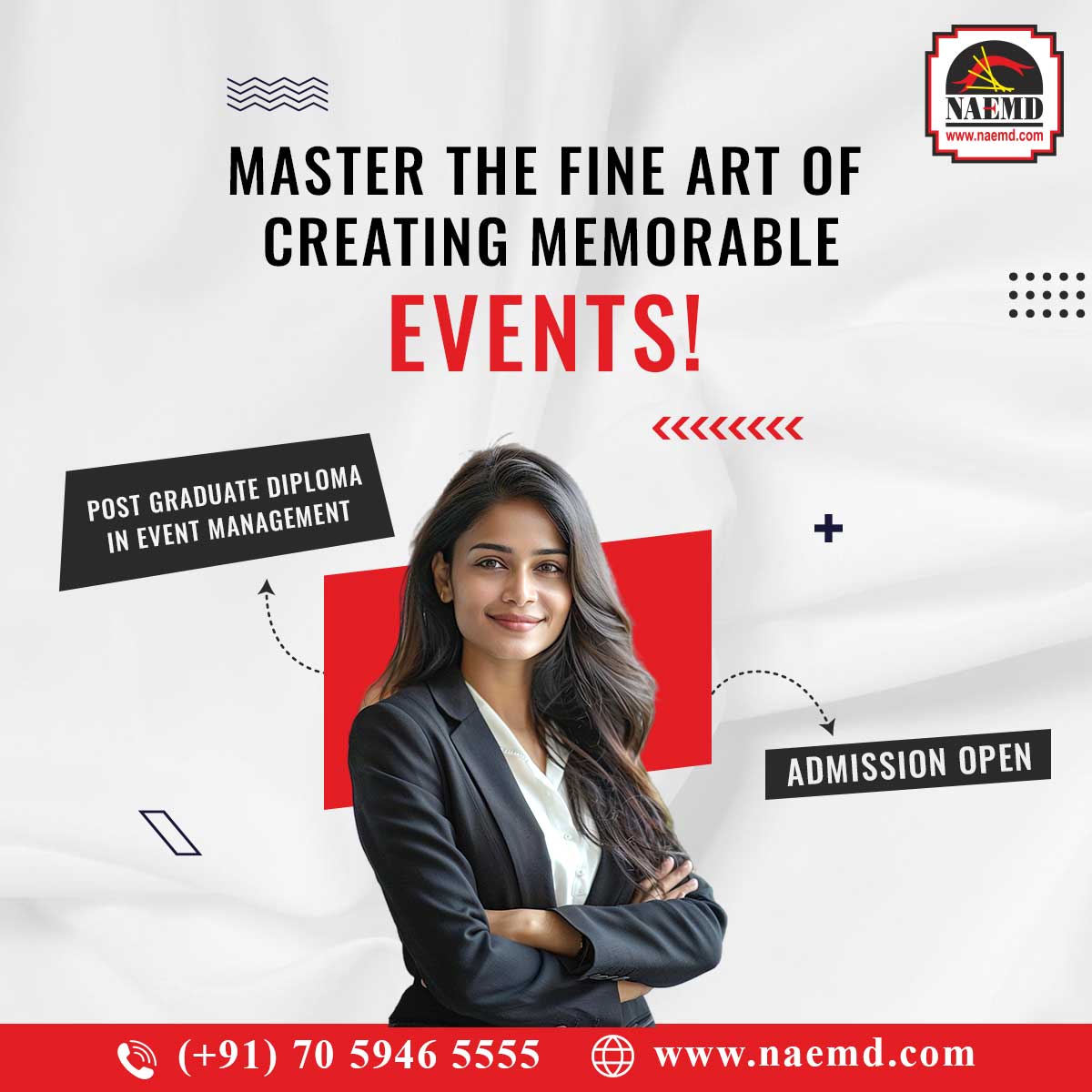 naemdindia's tweet photo. Post Graduate Diploma in Event Management India

Explore the exciting world of #events where every day is a new learning #experience! The ideal choice for working professionals looking at reskilling or #skillenhancement.

https://t.co/SSba5zfKwi https://t.co/LjwfctvS8c
