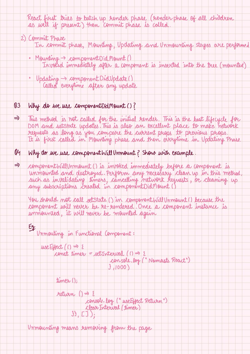 khushijohri01's tweet photo. Namaste React Assignment Episode 8 (Let's Get Classy)

Course - @akshaymarch7

Notes - @khushijohri01

#javascript #react #reactjs #reactdeveloper #frontenddeveloper #developer #developercommunity #developerjourney #reactjsdeveloper #webdevelopment https://t.co/Zzh1FthWIS