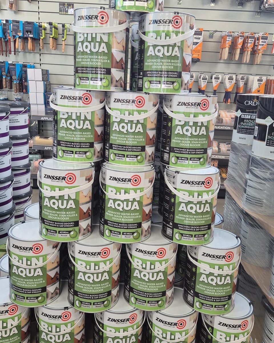 Team Crown Decorating Centres in Basford, Nottingham have secured a lovely large order for our Bin Aqua and Mould Spray, think you’ll all agree this is immense.
Thank you to Sarah, Sandra, Adelle &amp; Phil for this you’re top dog 😊