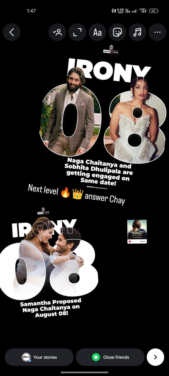 moviedrugtelugu's tweet photo. @sobhitaD  🔥 @chay_akkineni 
A beginning of infinite love❤️

#Sobhitad 
#chayakkineni next level 🔥👑 answer https://t.co/v2VcRgxtsh
