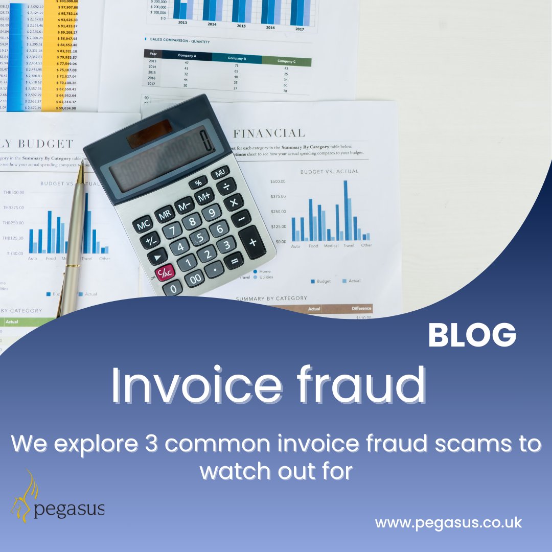 PegasusSoftware's tweet image. Invoice fraud has risen significantly in recent years reaching £2.3 billion in 2023. On our #blog we've examined the 3 most common types of invoice fraud including what you should watch out for and how to prevent it: tinyurl.com/yfj7yfx5
#invoicefraud #cyberfraud #fraud