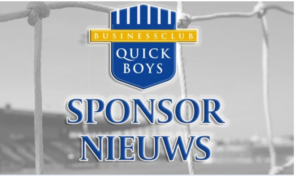 De afgelopen jaren zijn we als Businessclub Quick Boys flink gegroeid, maar we willen in beweging blijven en meedenken. Met name voor startende en nog kleine ondernemers willen we de mogelijkheid geven om aspirant sponsor te worden. 

quickboys.nl/sponsornieuws/…