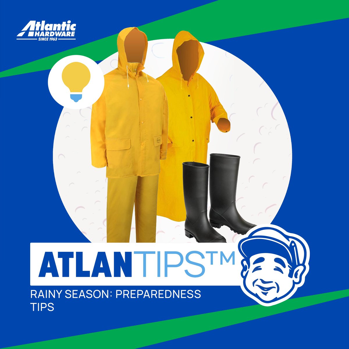 Rainy Season is Here mga Ka-Atlantic and we need to prepare in order to protect ourselves and our loved ones🌧️🏡

#AtlanticHardware #cebuhardware #rainyseason #atlantips