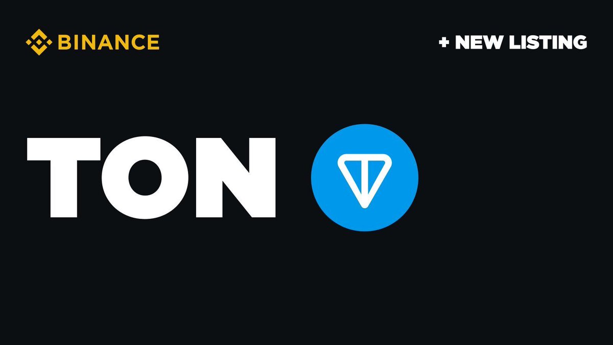 Binance will now be listing TON 

What’s your price prediction of $TON?

#TonEcosytem