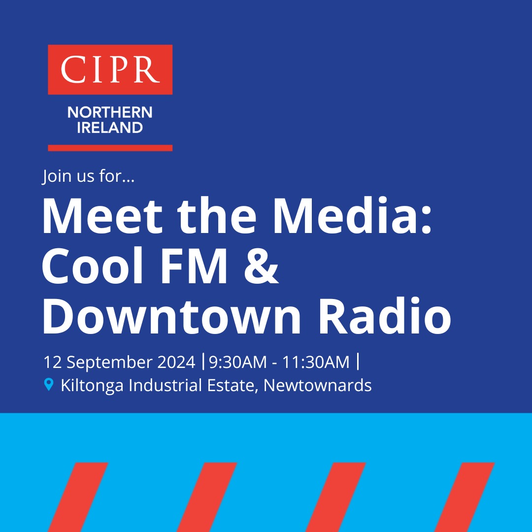 CIPR Northern Ireland (@cipr_ni) on Twitter photo 🎙️EVENT | Meet the Team from <a href="/coolfm/">Cool FM</a> and <a href="/downtownradio/">Downtown Radio</a>! 🎙️
📅 Date: 12 Sept 2024 🕤 Time: 9:30 AM - 11:30 AM 📍 Kiltonga Industrial Estate, Newtownards
Join us for an exclusive tour of the Home of Great Music!
🔗 Register: cipr.co.uk/CIPR/Events/Ev…
Contact 📩 <a href="/SonyaCassidy/">Sonya Cassidy</a> 🎙️EVENT | Meet the Team from <a href="/coolfm/">Cool FM</a> and <a href="/downtownradio/">Downtown Radio</a>! 🎙️
📅 Date: 12 Sept 2024 🕤 Time: 9:30 AM - 11:30 AM 📍 Kiltonga Industrial Estate, Newtownards
Join us for an exclusive tour of the Home of Great Music!
🔗 Register: cipr.co.uk/CIPR/Events/Ev…
Contact 📩 <a href="/SonyaCassidy/">Sonya Cassidy</a>