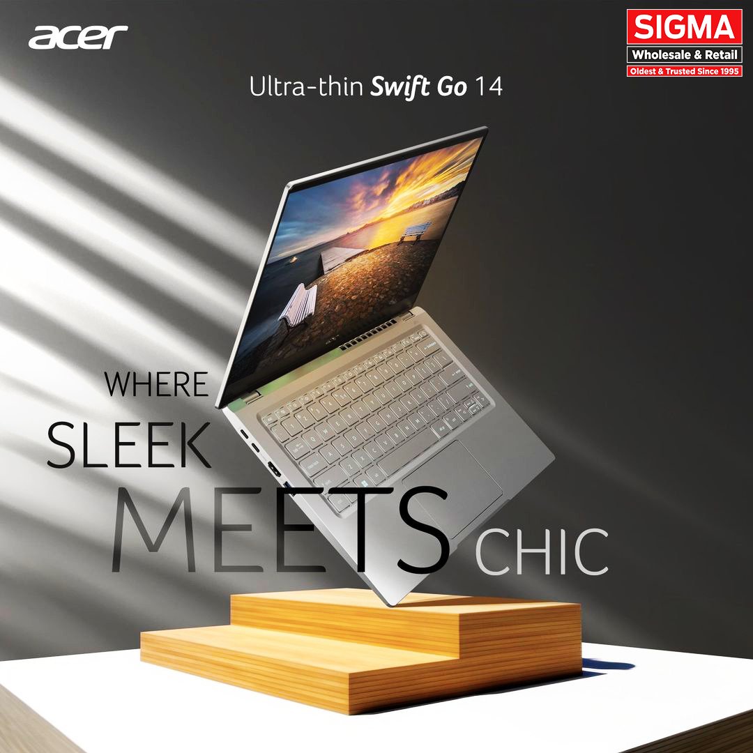 SigmaITStore's tweet image. Designed to carry everywhere. #AcerSwiftGO

ACER EXCLUSIVE STORE
Patrakar Puram | +91- 9335349714

#Acer #AcerLaptop #AI #Copilot #Intel #Windows
#SigmaITSuperStore