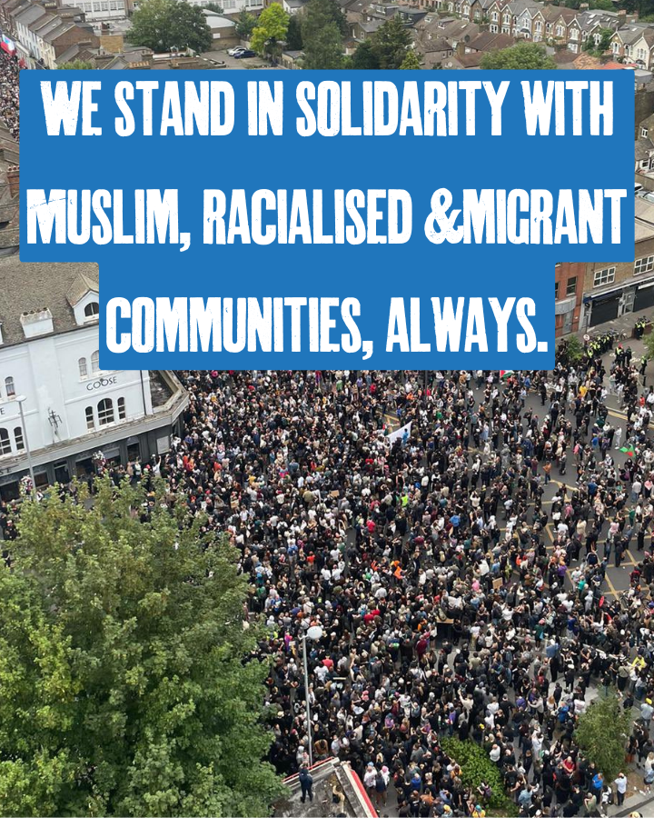 It's been an undeniably tough week. But we should take a moment to reflect on yesterday's events of pure solidarity, as tens of thousands of people came out in their masses to stand against the far right threat of racist &amp; Islamophobic violence &amp; hatred. 

In solidarity, always.