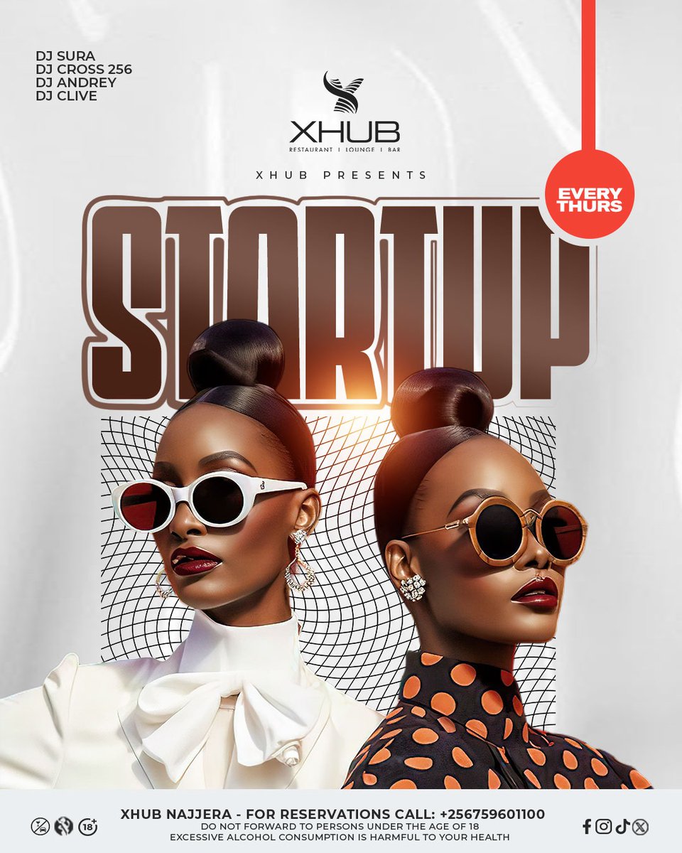 Xhub_bar's tweet photo. The weekend starts early at #xhub! Join us for a relaxed #StartupThursday evening. #najjeralife #ThursdayVibes | #XhubExperience
Get into the groove with:
@Djcross256 @DeejayClive1 @DjAndreyBaddest #djsura
XHUB Najjera | For table reservations call: +256759601100. Sheila https://t.co/6jhyAunyUS