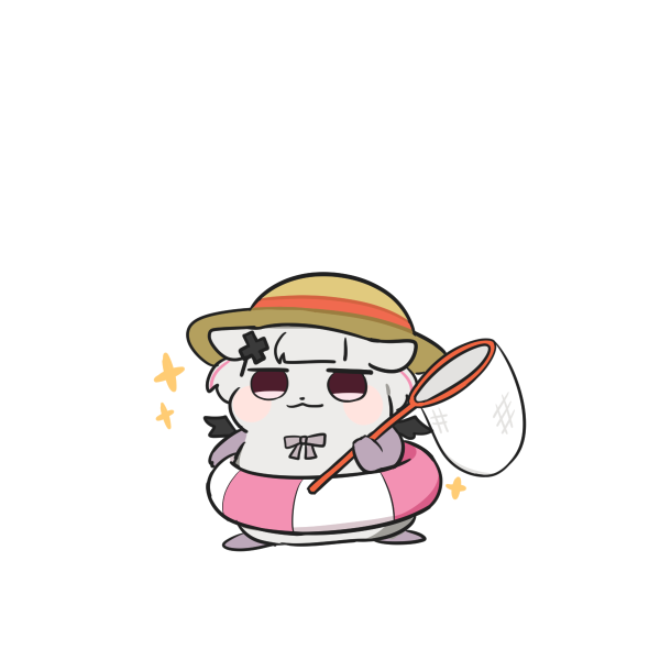 「夏満喫ハムさん 」|トゥーミのイラスト