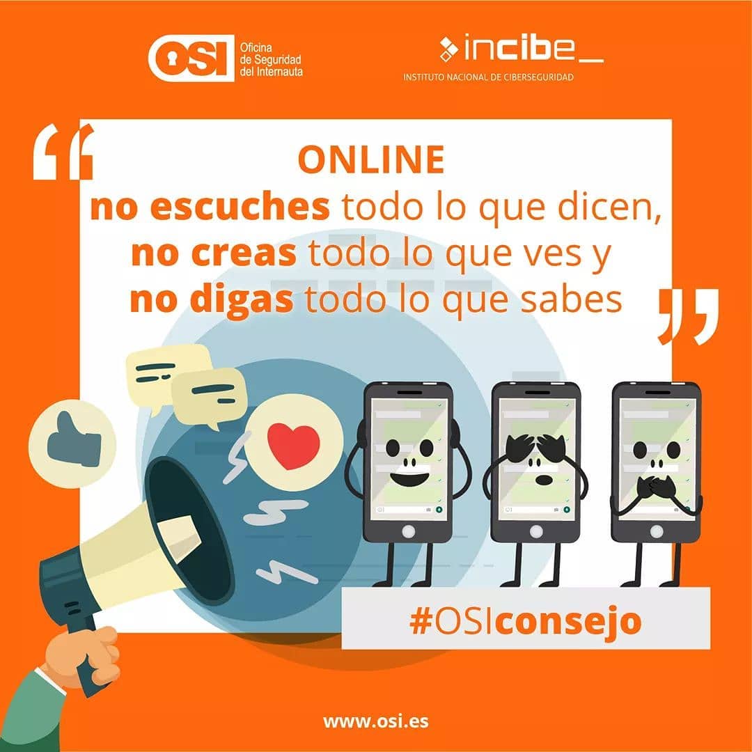 ACANAEorg's tweet image. No te creas cualquier cosa que leas por #Internet, ni tampoco hagas clic en todo lo que te llame la atención. #Analiza y #contrasta antes de actuar.

Consejo de la Oficina de Seguridad del Internauta, @incibe.
.
.
.
#ciberseguridad #phishing #ciberbullying