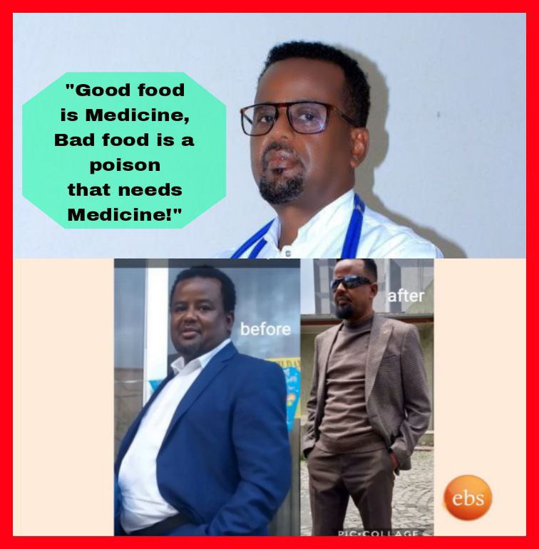 በ#EBS ቀርቦ ተሞክሮ ያጋራውን ዶ/ር_በሪ "የት እናግኘው?" ላላችሁ! ሙያዊ የስነ አመጋገብ እና ጤናማ የአኗኗር ዘይቤ የምክር አገልግሎት ማግኘት ከፈለጉ ሊንኩን ተጭነው ይመዝገቡ
bericlinic.com 
ቴሌግራም: t.me/drberrydubiso
ስልክ: +251966452429