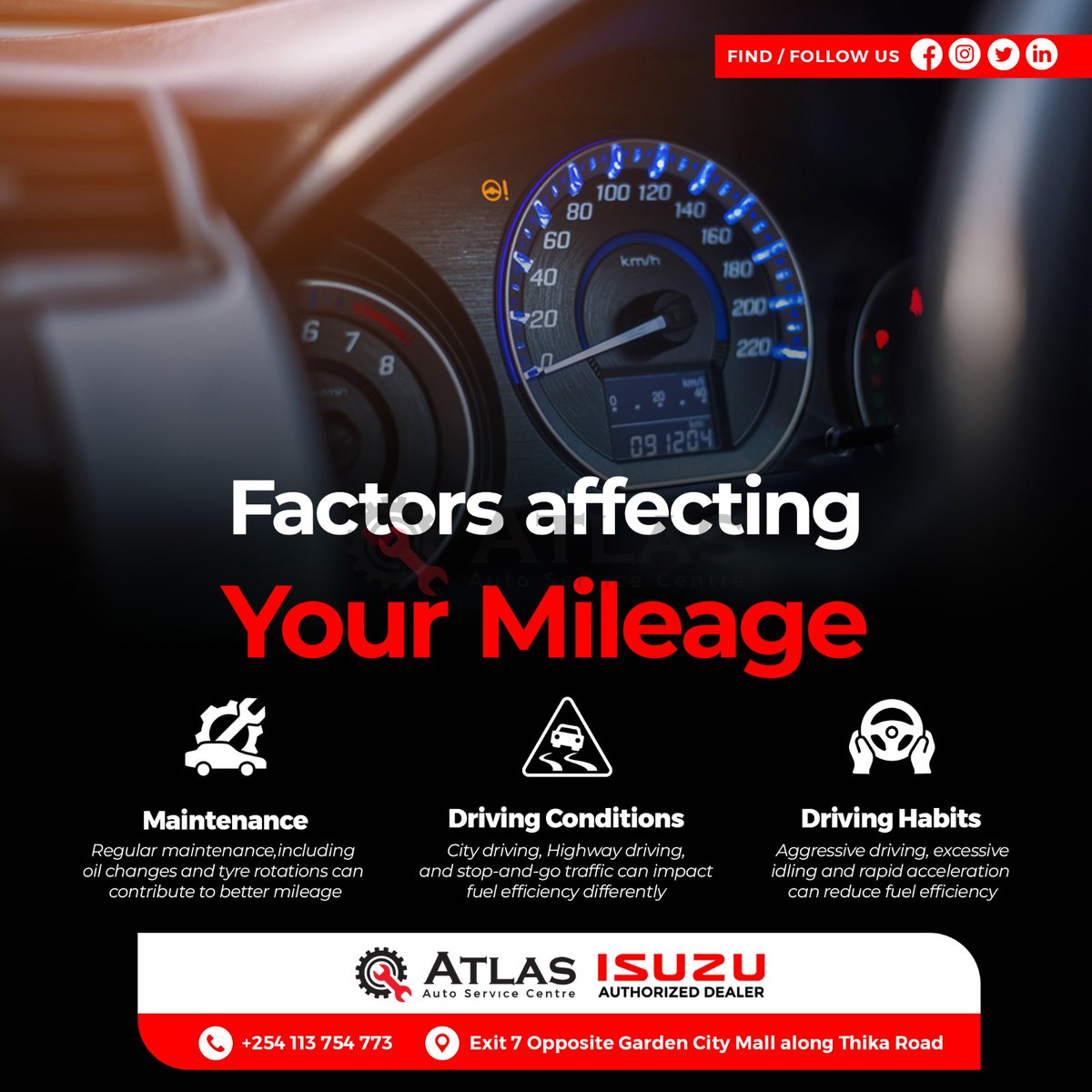 It's not just the car,but how you drive it.🚗💨  
Ever wondered why your car guzzles gas?   🔧💡It might be these factors.Improve your fuel efficiency with these surprising tips.#howcanwehelp #garage #IsuzuDeals #milagematters #smartdriving  #NaneNane #88CalledOff #NaneNaneMatch