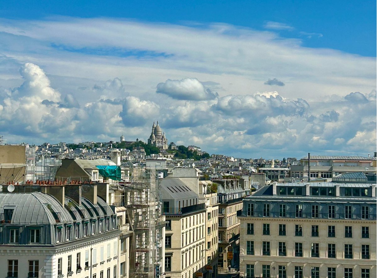 EricWishart's tweet photo. It's 40 years today since I joined the @AFP English desk at the agency's Paris HQ. It's been a privilege to work with such an incredible international network of journalists, and to see how the agency has evolved. One thing has never changed however: the view from the roof. https://t.co/xMH6d6AMH0
