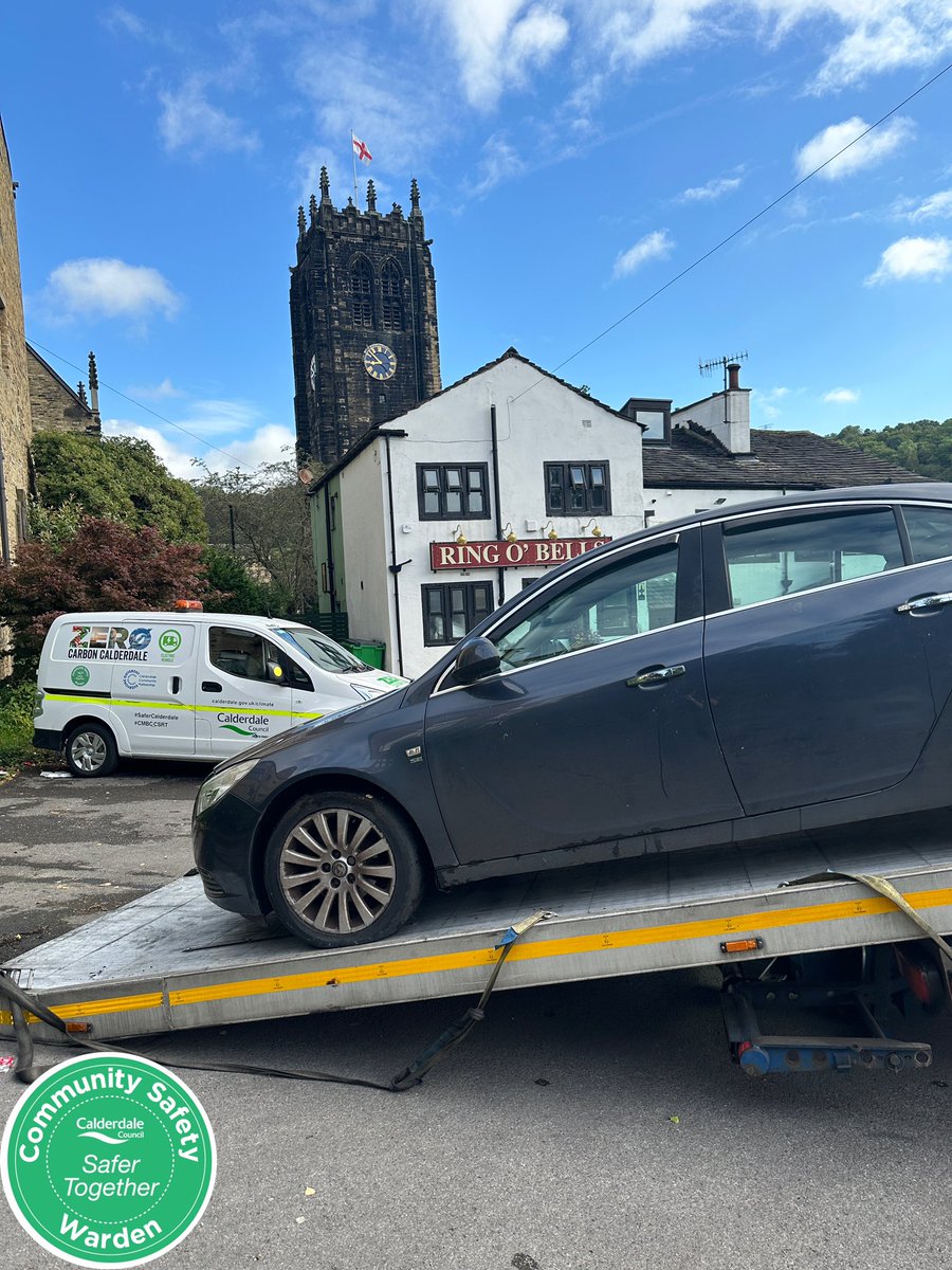 Team 1 |

Early morning Abandoned Vehicle seizure from Team 1, removing this car from Ring O’Bells car park in the Halifax Town Centre. 

| <a href="/CswSamual/">Samual</a> | <a href="/Calderdale/">Calderdale Council</a> | #SaferCalderdale | #Calderdale |