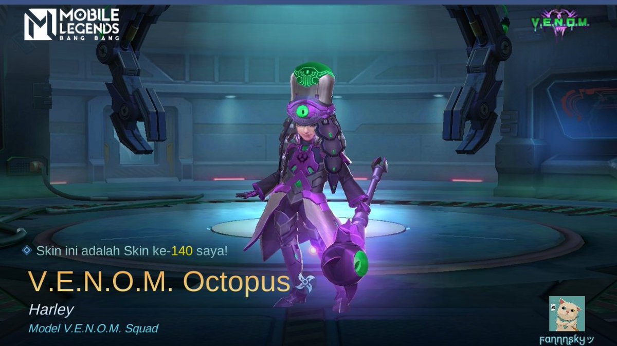 Udin_SLf97's tweet photo. Saya baru saja mendapatkan Skin baru V.E.N.O.M. Octopus di Mobile Legends: Bang Bang! Ayo kita berhadapan melawan Player MOBA terbaik dunia bersama-sama! 
https://t.co/1nA1IfZPgX https://t.co/7efLz9OYYq