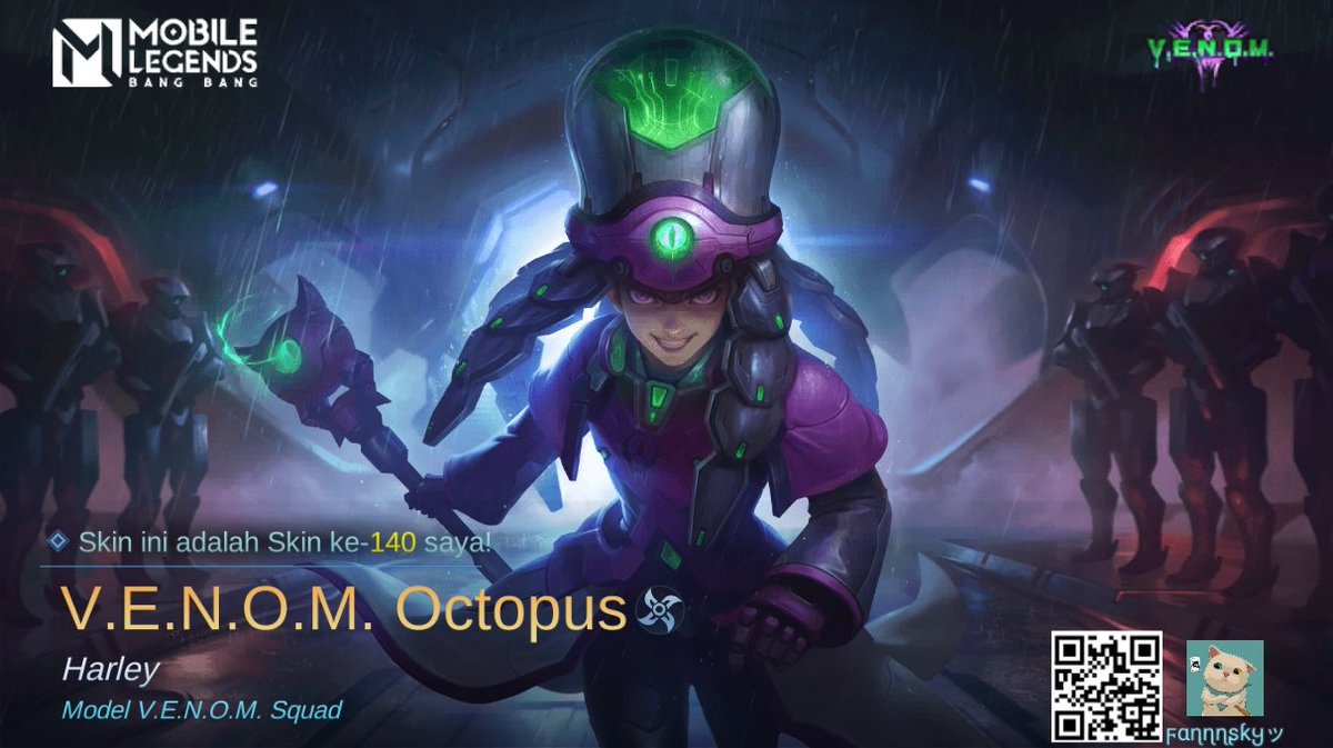Udin_SLf97's tweet photo. Saya baru saja mendapatkan Skin baru V.E.N.O.M. Octopus di Mobile Legends: Bang Bang! Ayo kita berhadapan melawan Player MOBA terbaik dunia bersama-sama! 
https://t.co/1nA1Ig0n6v https://t.co/IRRULvkNjp