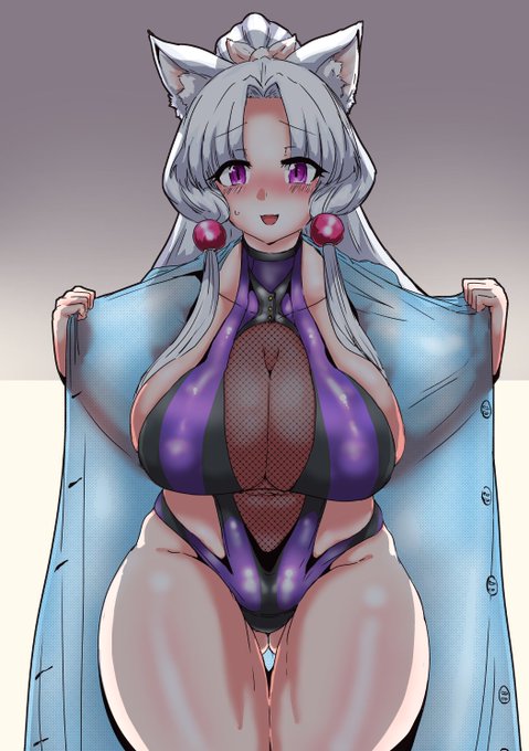 今日の日課はロングコート水着東北イタコッショリさんです 