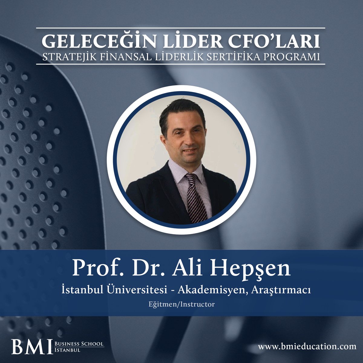 Geleceğin Lider CFO'ları | Stratejik Finansal Liderlik Sertifika Programı'nda ALİ HEPŞEN ( İstanbul Üniversitesi | Akademisyen &amp; Araştırmacı) "Stratejik Finansal Yönetim" modülünde bizlerle beraber olacak.
Detaylı bilgi ve kayıt için link: bmieducation.com/executive-educ…

#CFO #Finance