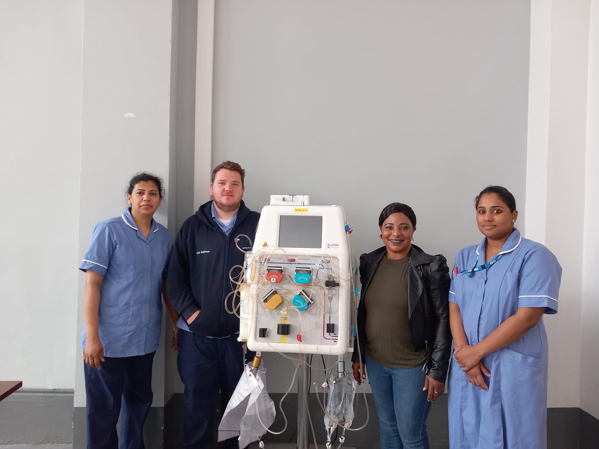 Well done to Rathai, Jack, Patricia, Jewel and Jen (not pictured) who have started their training on Double Filtration and Plasma Exchange. Starting with the 2 classroom sessions ran by the Link Medical Reps. 👏🏻 They are stood proudly with the machine they can now line. <a href="/TeamCAS3/">#TeamCAS</a>