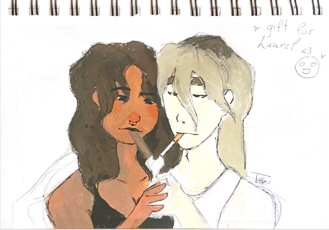 dead_cupid_'s tweet photo. @houmi_art Hey, I’m Bibi! My art style is very inconsistent but i hope i can make some new art friends ^^ https://t.co/acIgOKWoUA