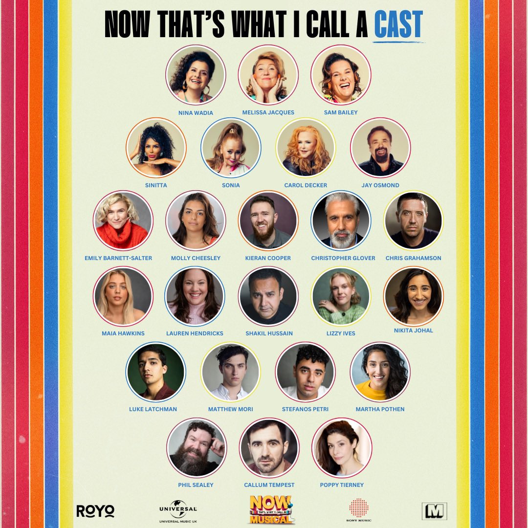 🎉 NOW That’s What I Call A Cast! We’re thrilled to announce our FAB-U-LOUS cast for this brand-new British Comedy 🎭 Bringing these West End superstars across the country to a town near you this is sure to be the best 80’s party in town! 🪩 Book your tickets…NOW! #NOWMUSICAL